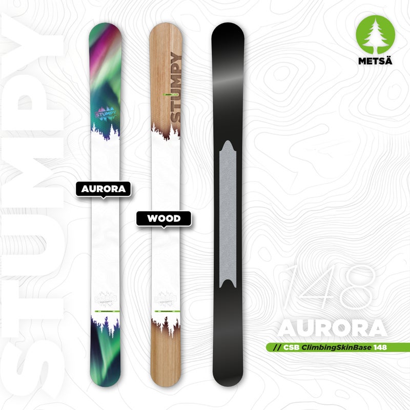Stumpy 148 CSB jaktskidor utan bindningar